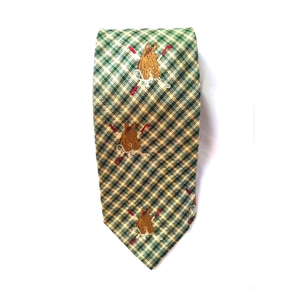 🐎 POLO RALPH LAUREN HORSE POLO PLAYER HAND MADE 100% SILK TIE - Picture 5 of 7